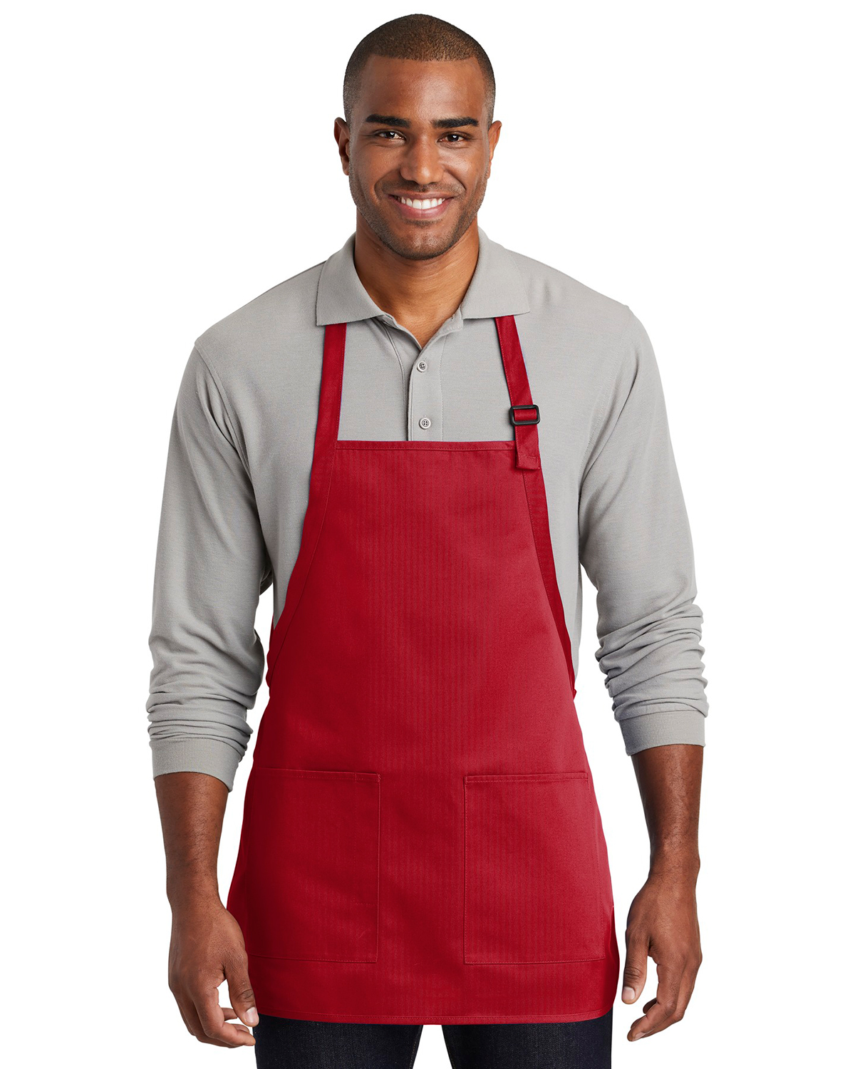 'Port Authority A601 Men's Medium-Length Two-Pocket Bib Apron'