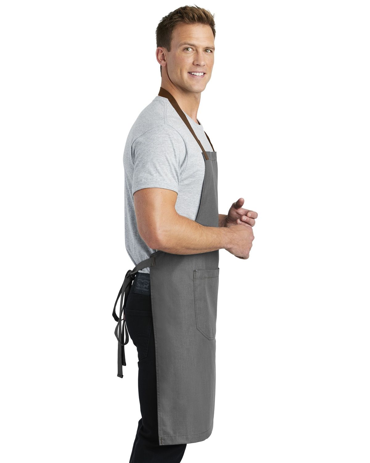 'Port Authority A800 Unisex Market Full-Length Bib Apron'