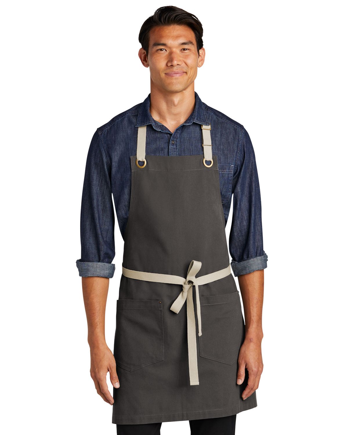 'Port Authority A815 Men's Canvas Full Length Two Pocket Apron'