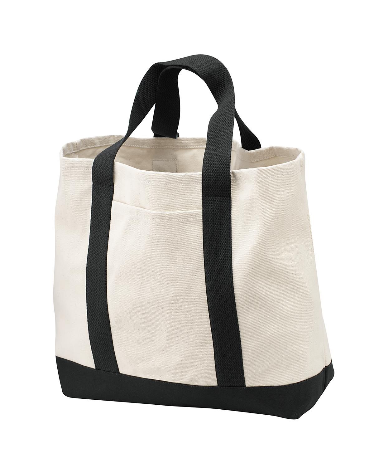 'Port Authority B400 Unisex Two-Tone Shopping Tote'