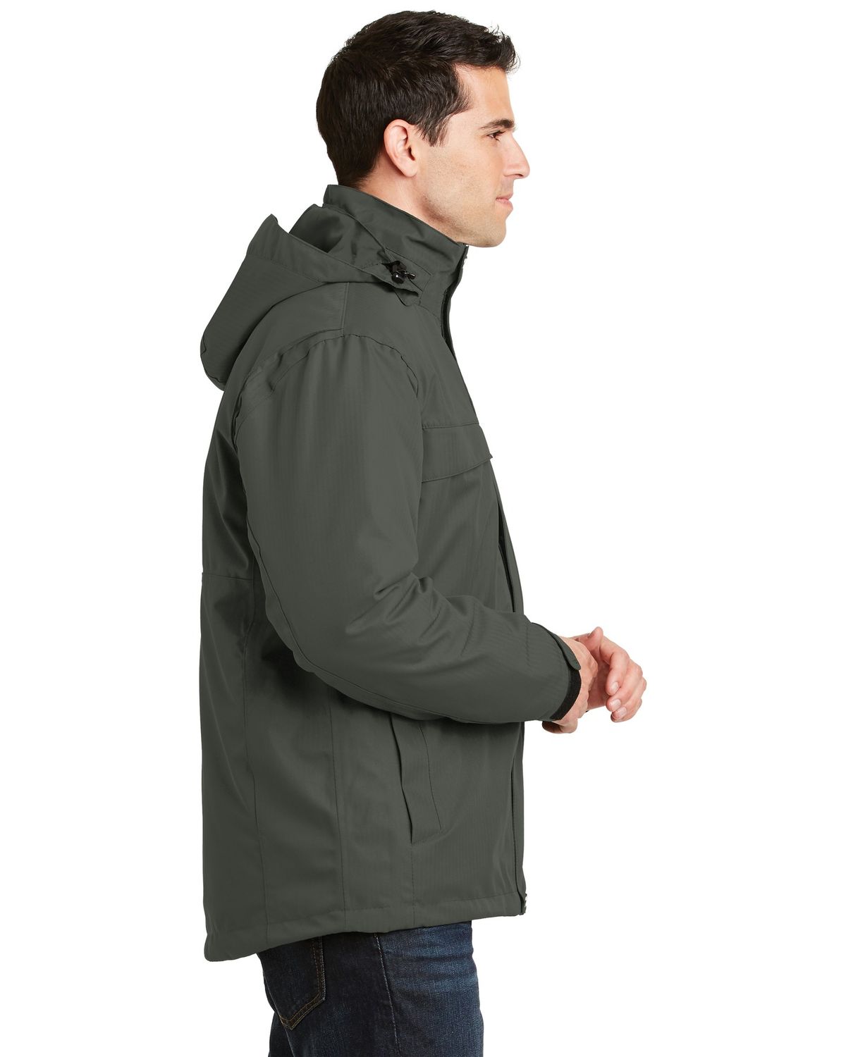 'Port Authority J302 Men's Herringbone 3-in-1 Parka'