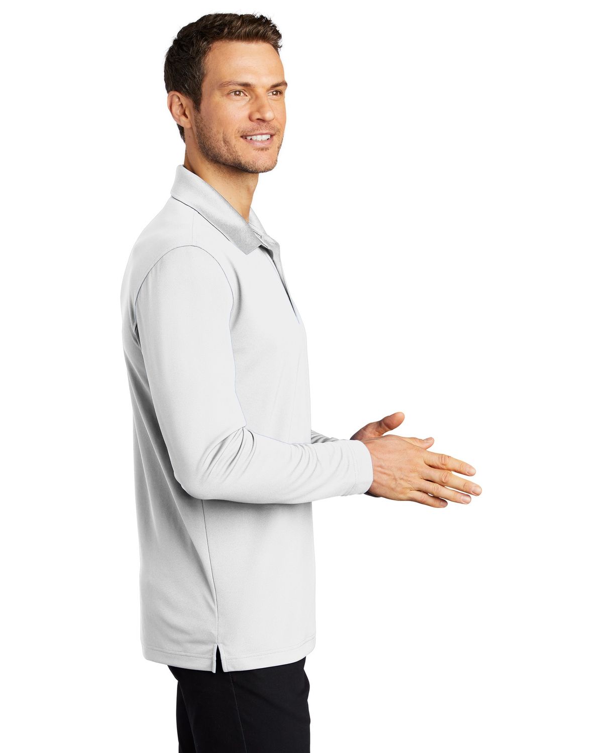 'Port Authority K110LS Men's Dry Zone UV Micro Mesh Long Sleeve Polo'