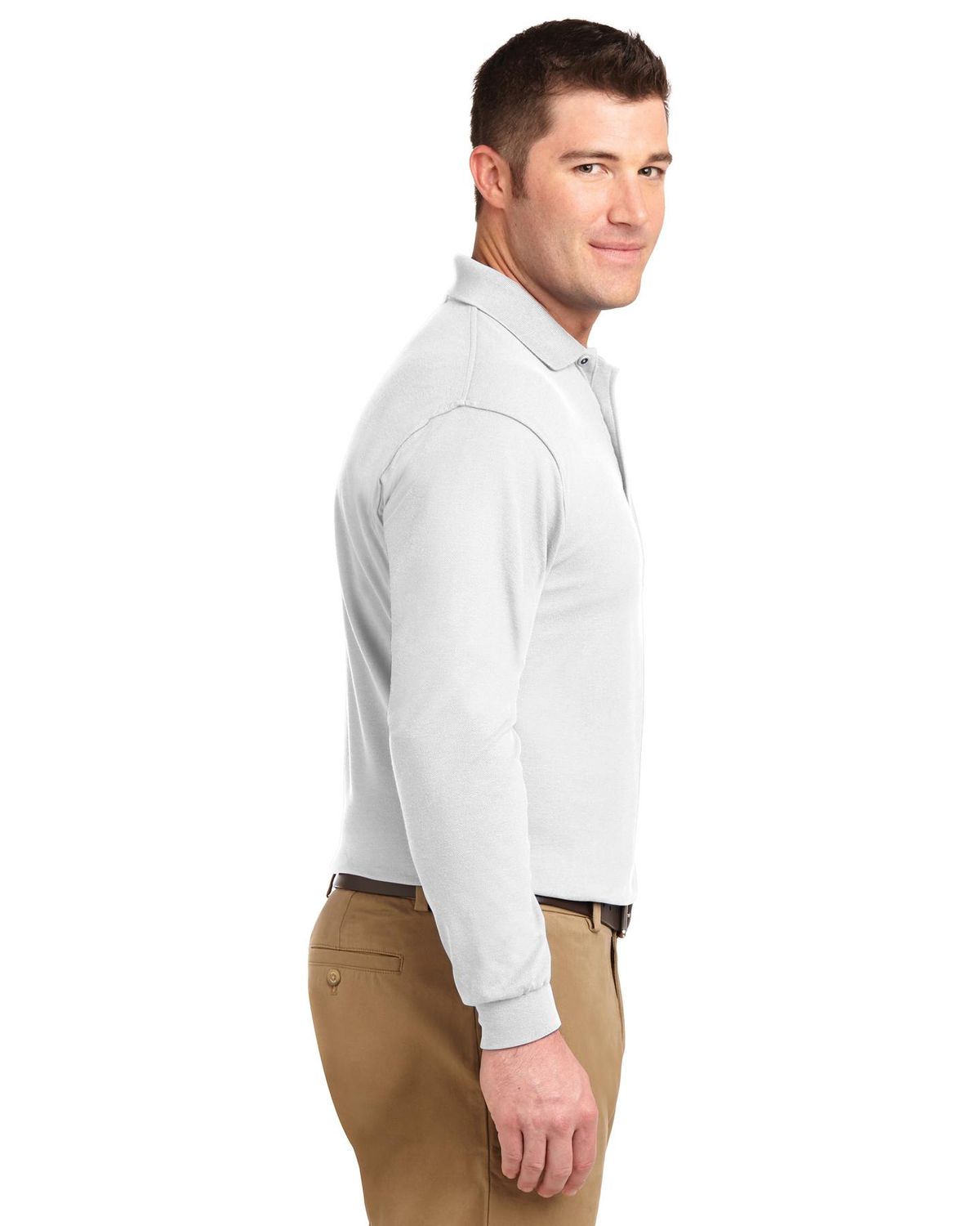 'Port Authority K500LS Silk Touch Long Sleeve Sport Shirt'