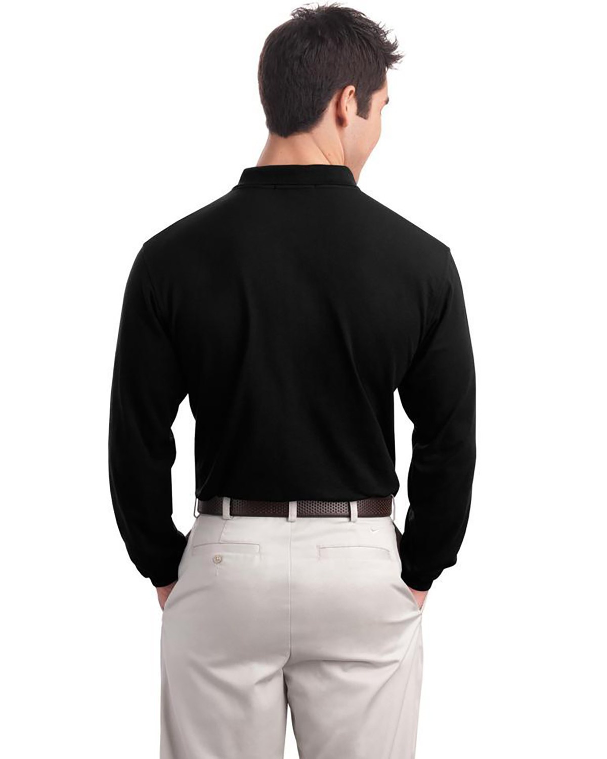 'Port Authority K500LSP Silk Touch Long Sleeve Sport Shirt with Pocket'