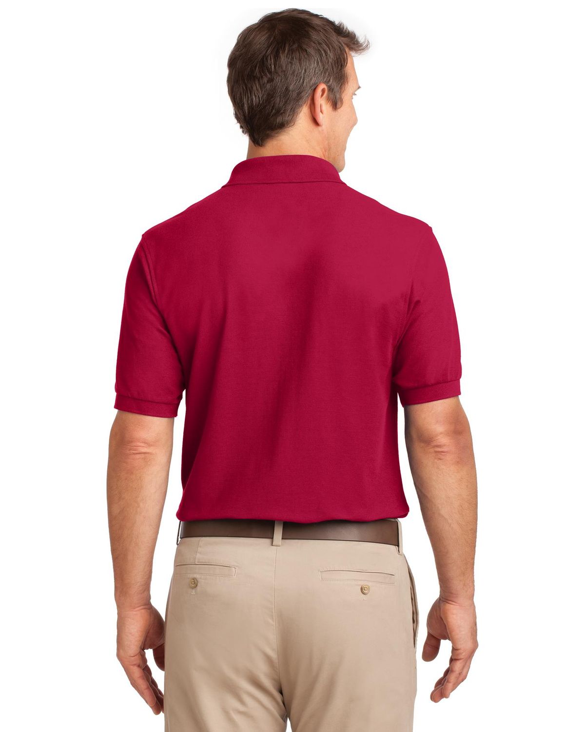 'Port Authority K500P Men's Silk Touch Pocket Polo Shirt'