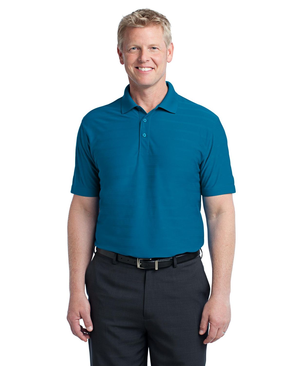 'Port Authority K514 Men's Horizontal Texture Polo'