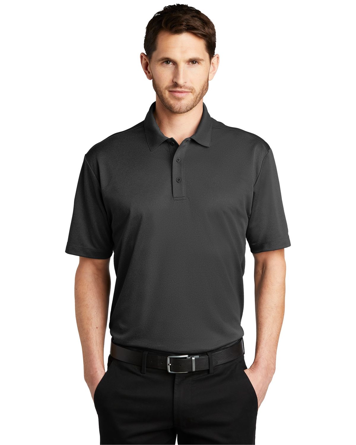 'Port Authority K542 Men's Heathered Silk Touch Performance Polo'