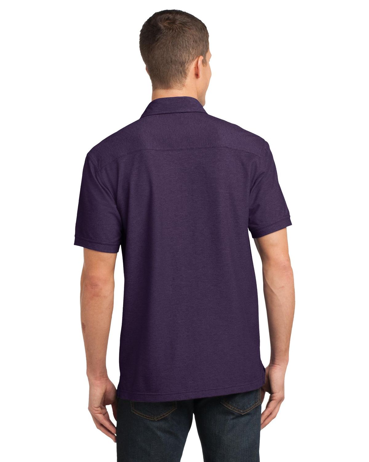 'Port Authority K557 Men's Oxford Pique Double Pocket Polo Shirt'