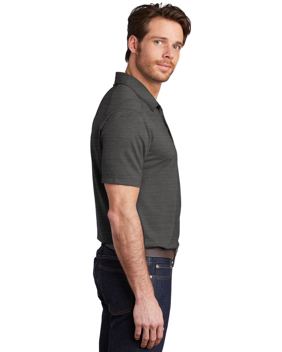 'Port Authority K583 Men's Stretch Heather Polo'