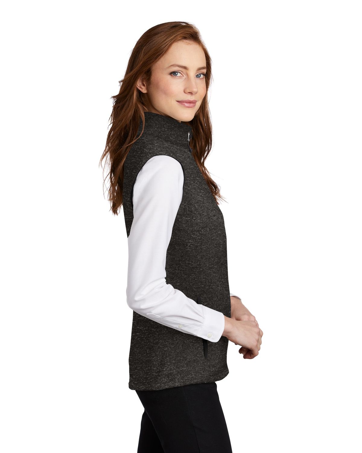 'Port Authority L236 Ladies Sweater Fleece Vest'