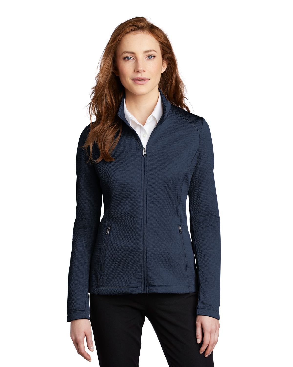 'Port Authority L249 Ladies' Diamond Heather Fleece Full Zip Jacket'