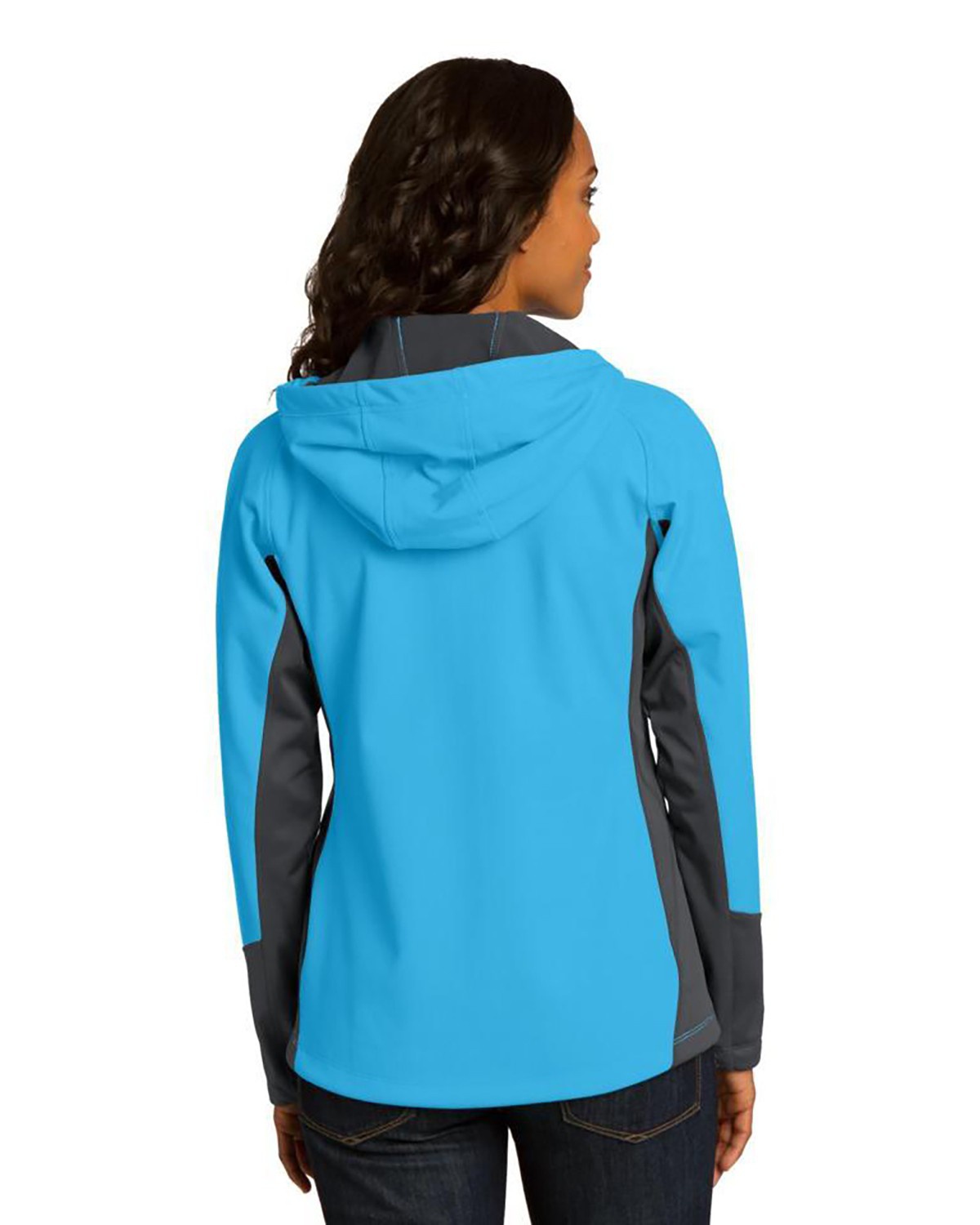 'Port Authority L319 Ladies Vertical Hooded Soft Shell Jacket'