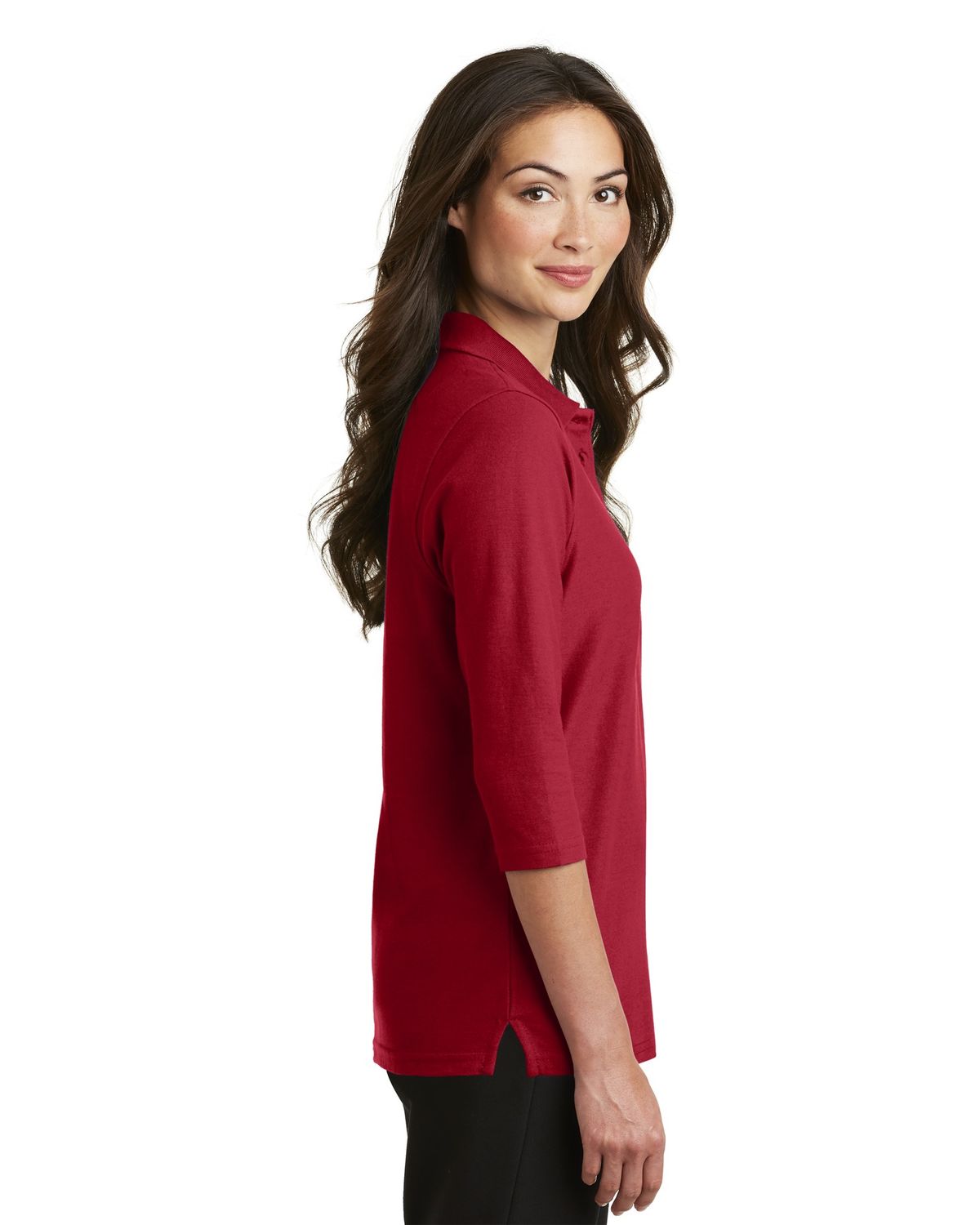 'Port Authority L562 Women's Silk Touch 3/4-Sleeve Sport Shirt'