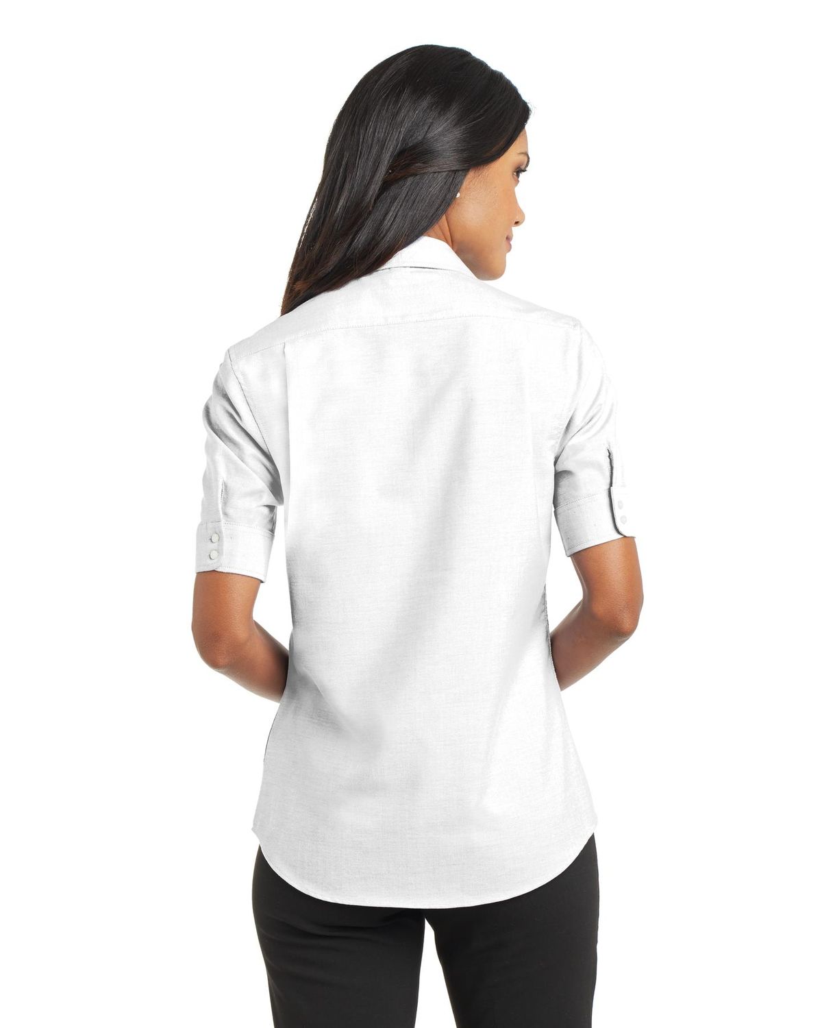 Shop Port Authority Ladies L659 Short Sleeve SuperPro Oxford Shirt