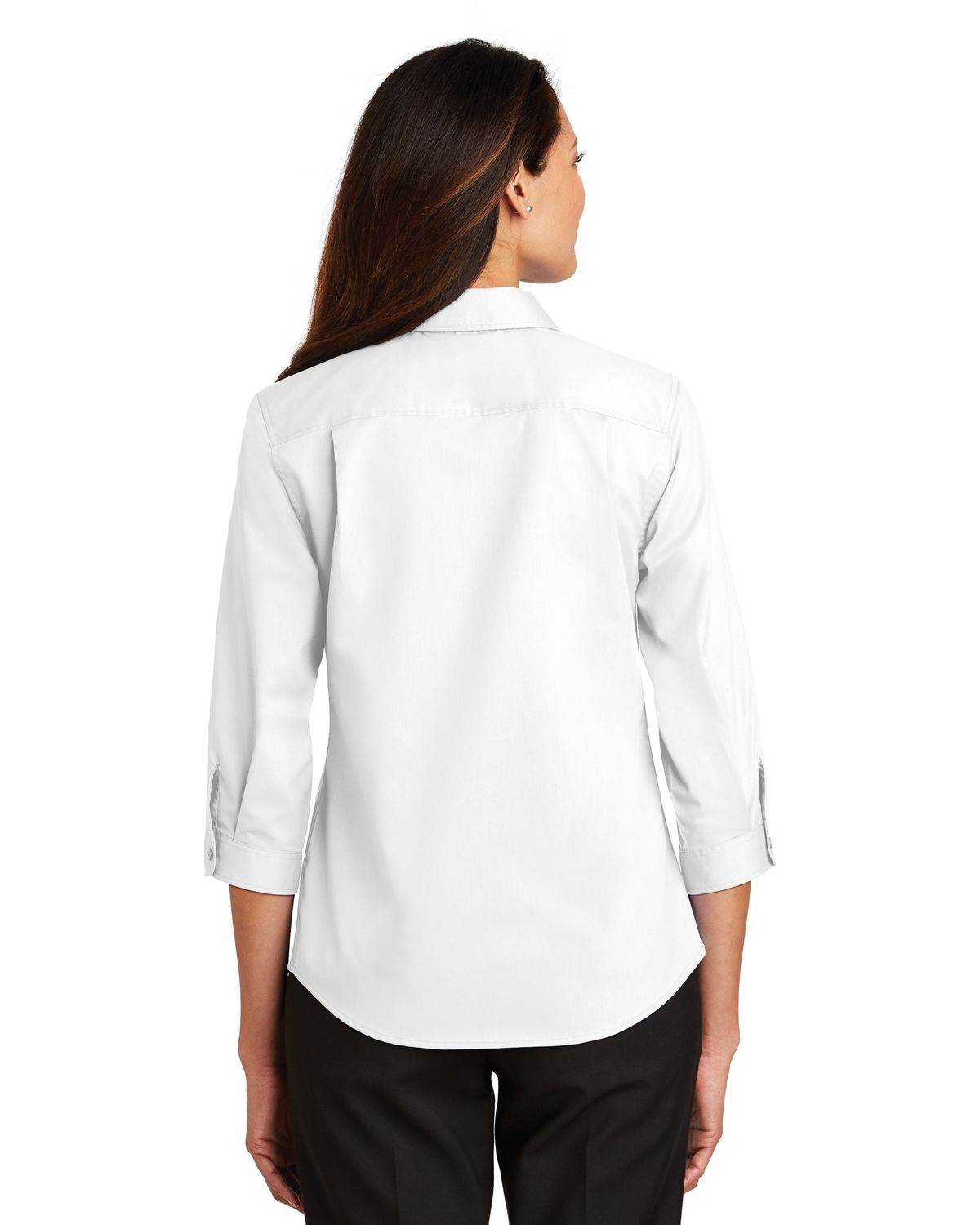 'Port Authority L665 Ladies 3/4-Sleeve SuperPro Twill Shirt'