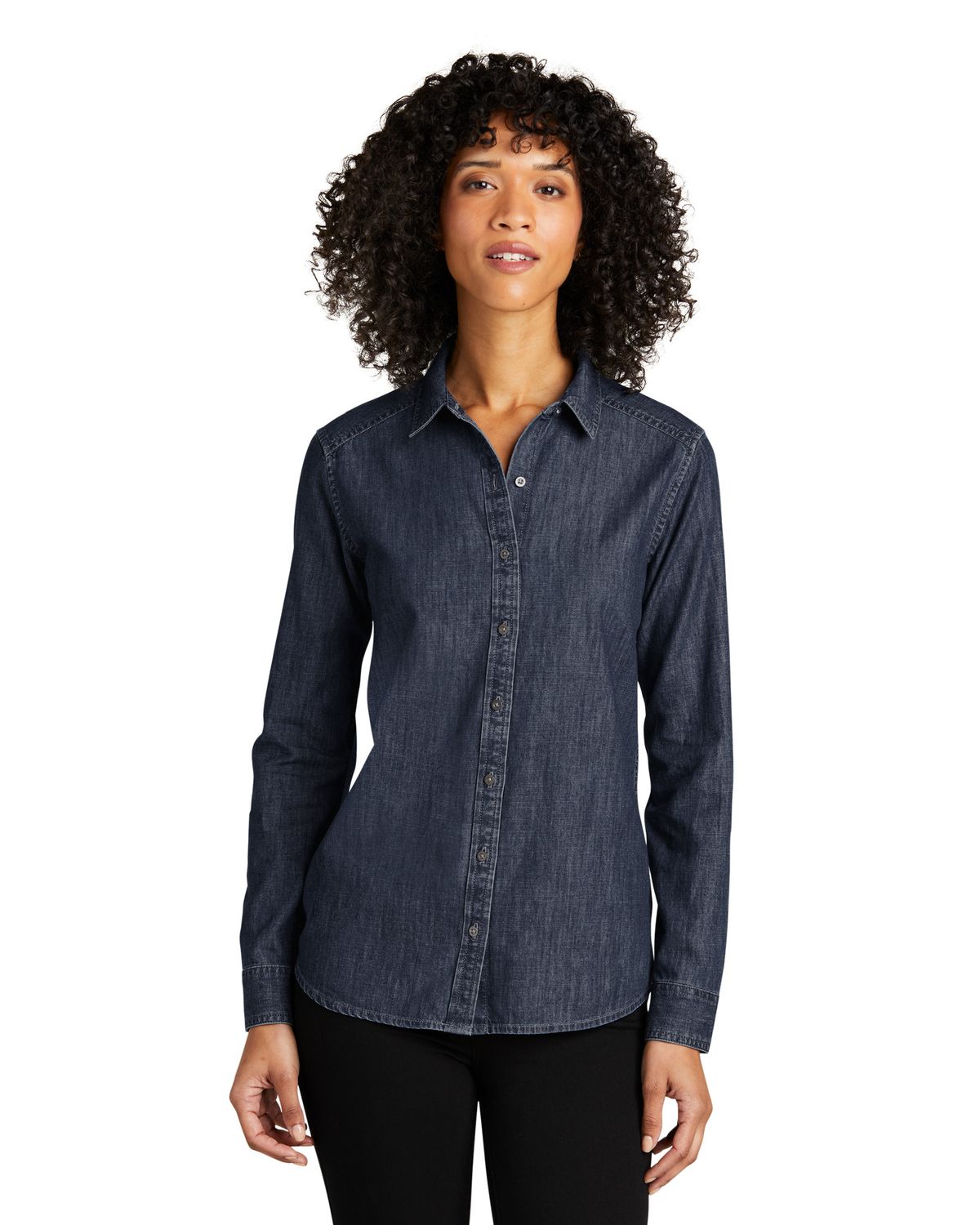 'Port Authority LW676 Ladies' Long Sleeve Perfect Denim Shirt'