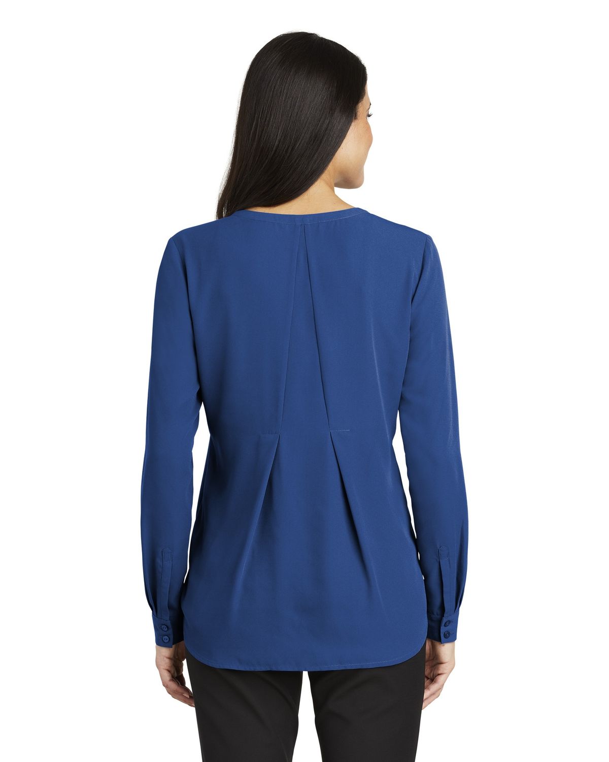 'Port Authority LW700 Ladies' Long Sleeve Button-Front Blouse'