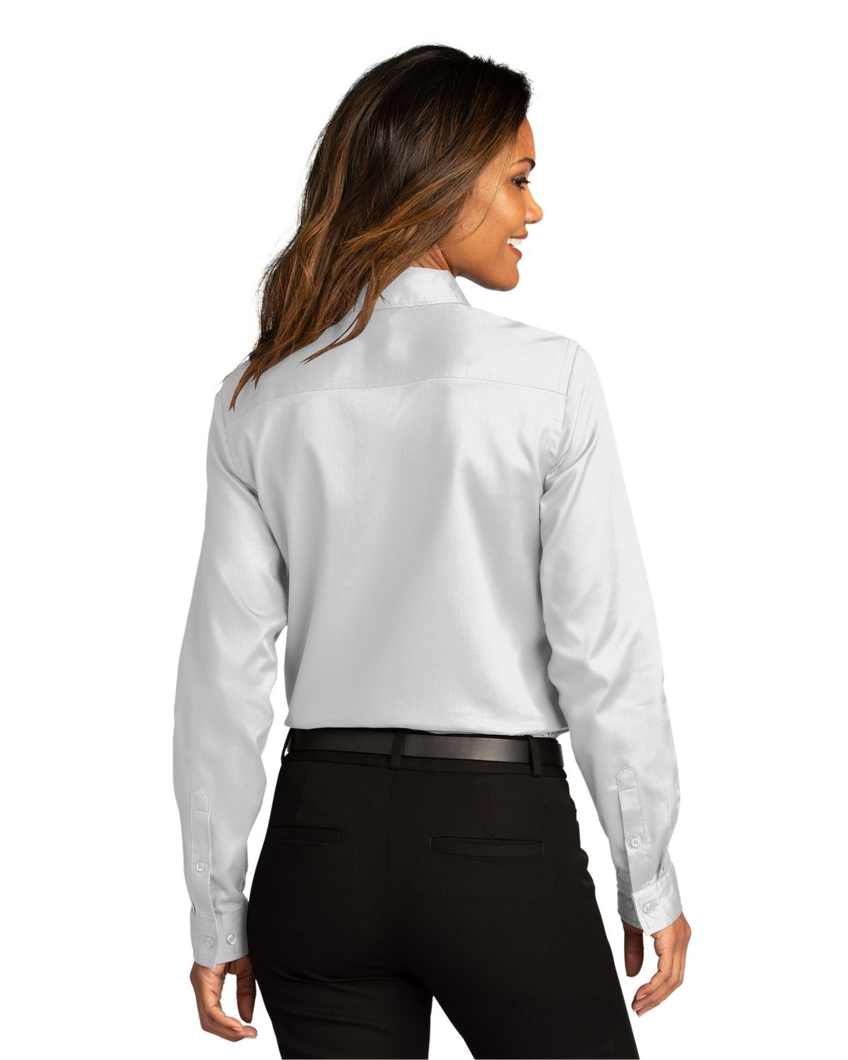 'Port Authority LW808 Ladies Long Sleeve SuperPro React Twill Shirt.'
