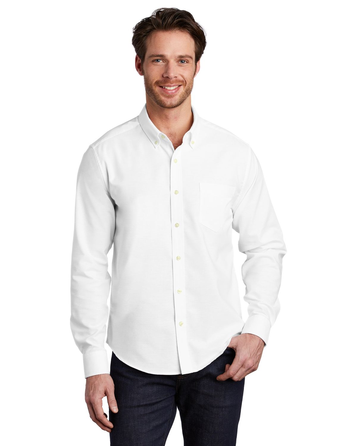 'Port Authority S651 Men's Untucked Fit Superpro Oxford'