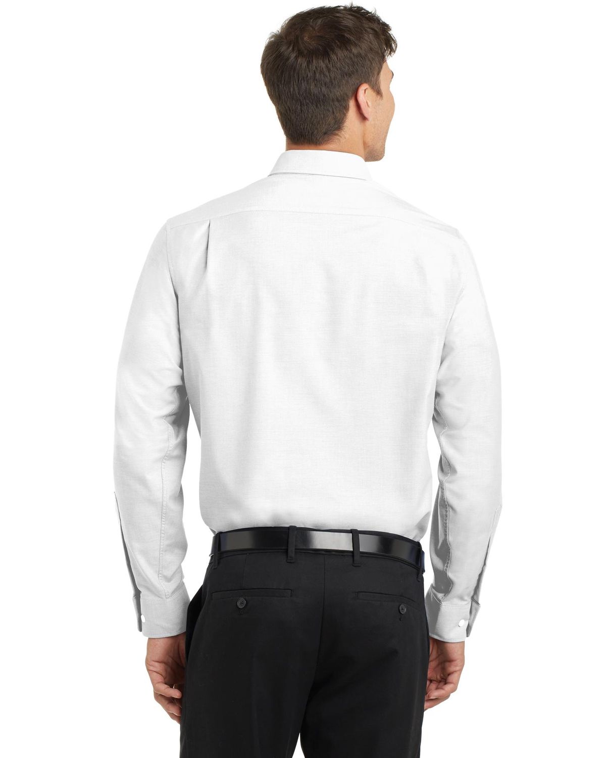 Port Authority Short Sleeve SuperPro Oxford Shirt-4XL (White) 