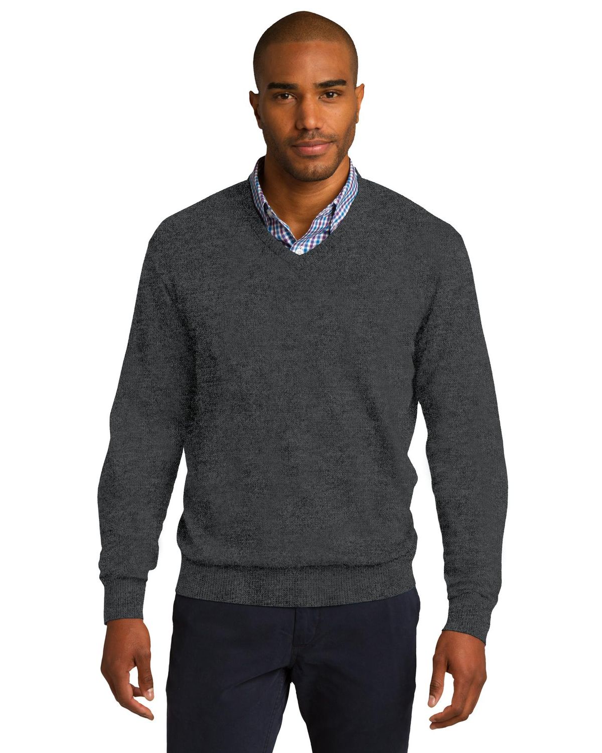 'Port Authority SW285 Men's V-Neck Sweater'