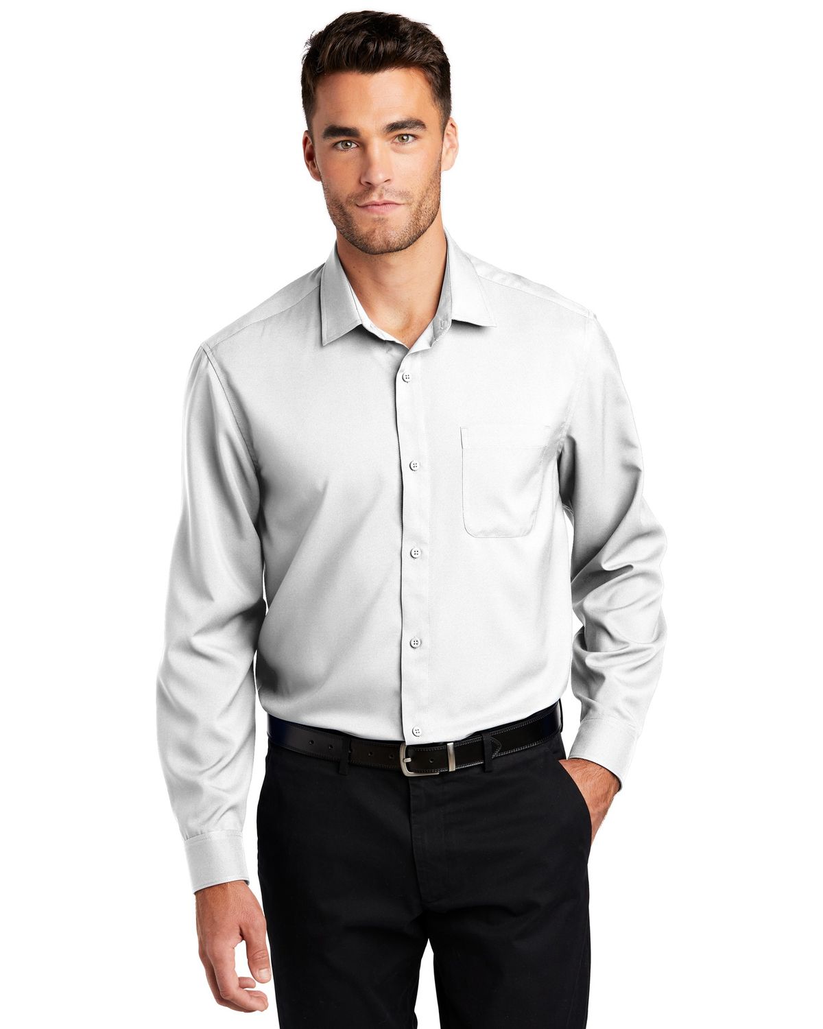 'Port Authority W401 Men's Long Sleeve Performance Staff Shirt'