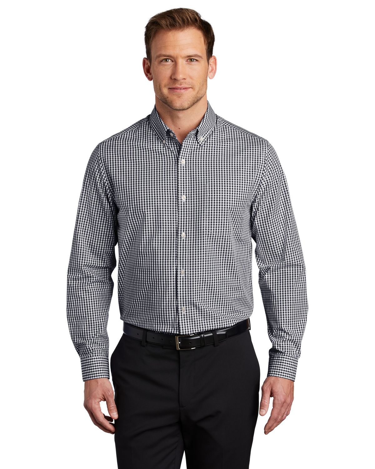 'Port Authority W644 Men's Broadcloth Gingham Easy Care Shirt'