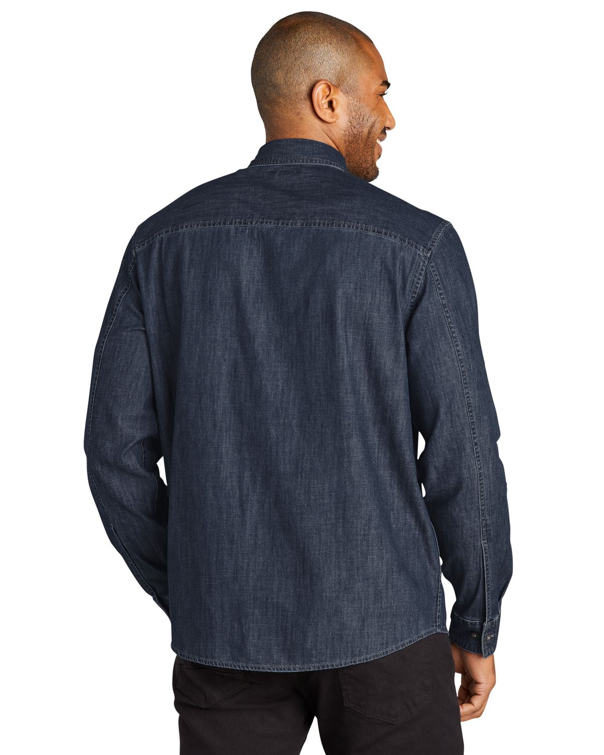 'Port Authority W676 Men's Long Sleeve Perfect Denim Shirt'