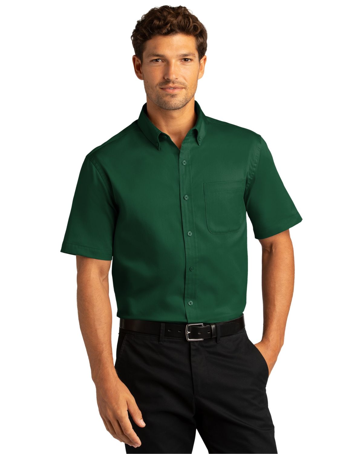 'Port Authority W809 Men's Short Sleeve SuperPro React Twill Shirt'