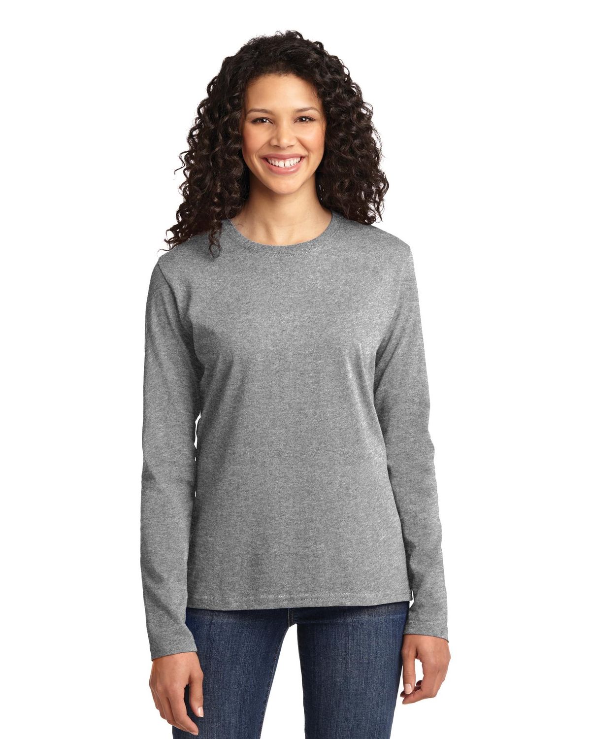 Port & Company LPC54LS Women's by Port Authority Long Sleeve T Shirt ...