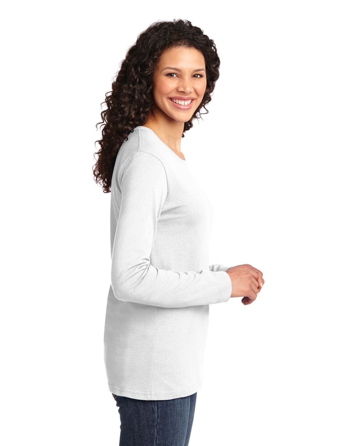 'Port & Company LPC54LS Women's by Port Authority Long Sleeve T Shirt'