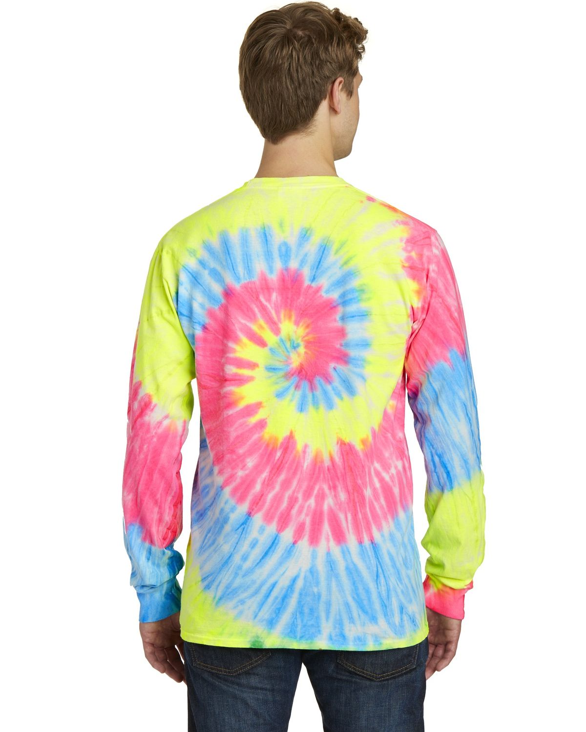 'Port & Company PC147LS Men's Tie Dye Long Sleeve T-Shirt'