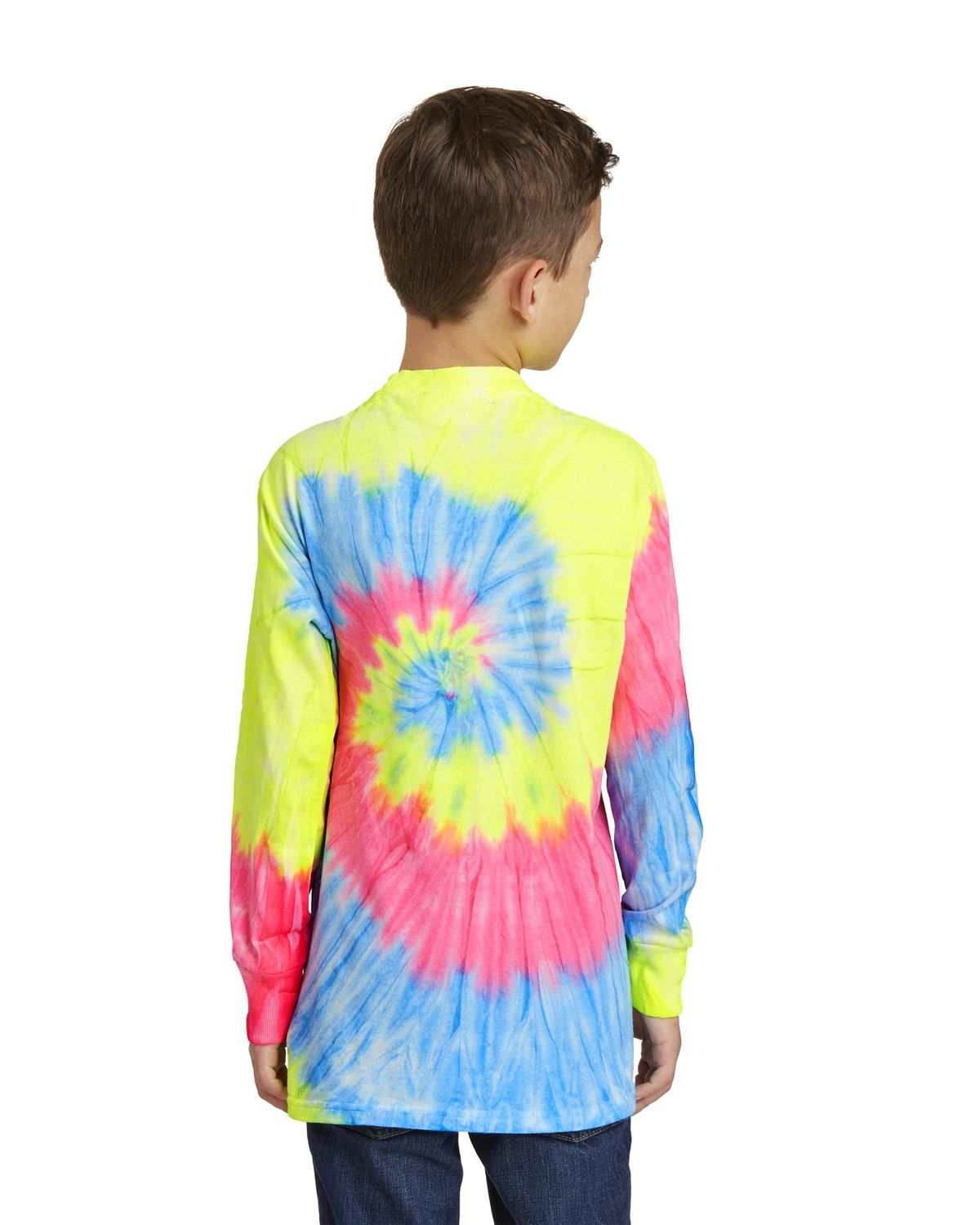 'Port & Company PC147YLS Youth Tie-Dye Long Sleeve Tee'