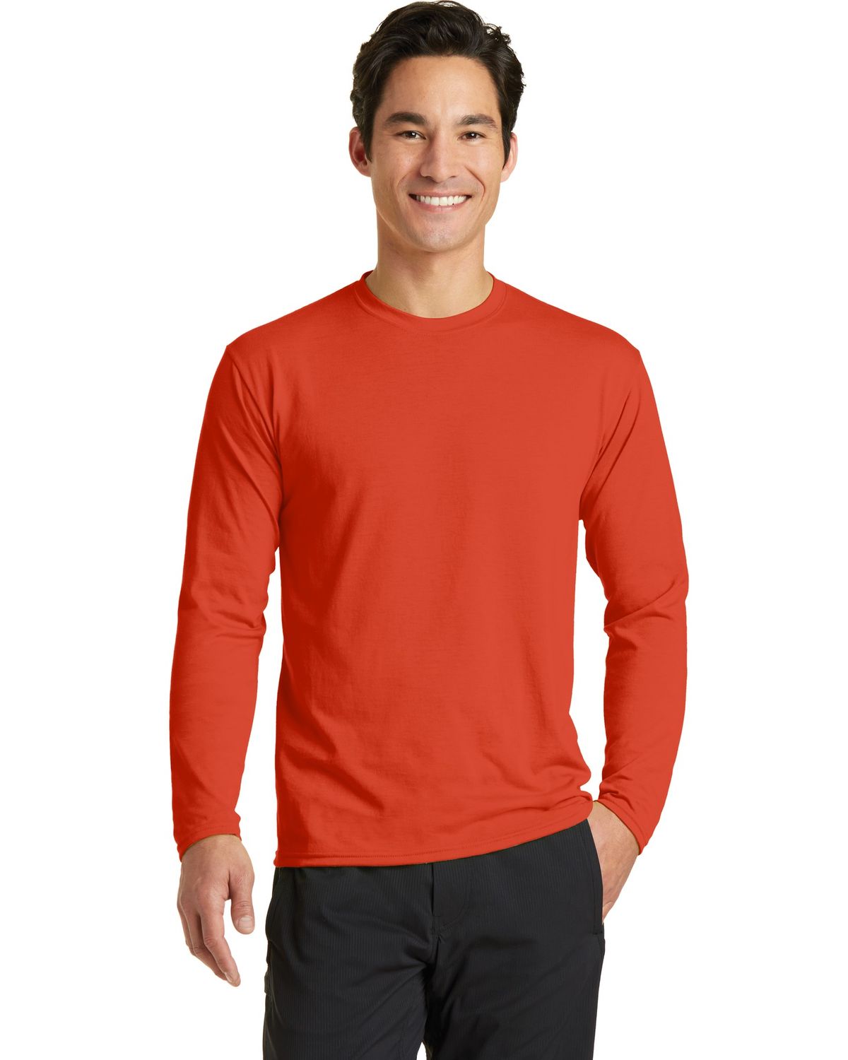 'Port & Company PC381LS Men's Long Sleeve Performance Blend Tee'