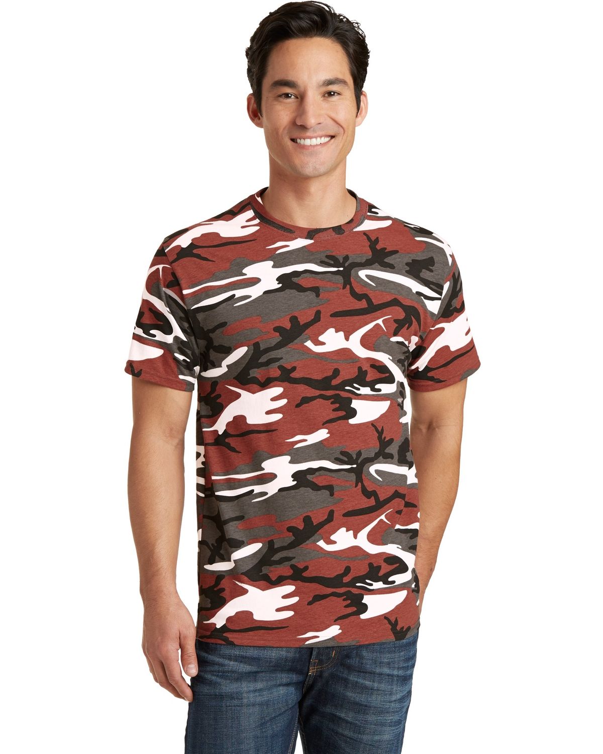 'Port & Company PC54C Men's 100% Cotton Camo T-shirt'