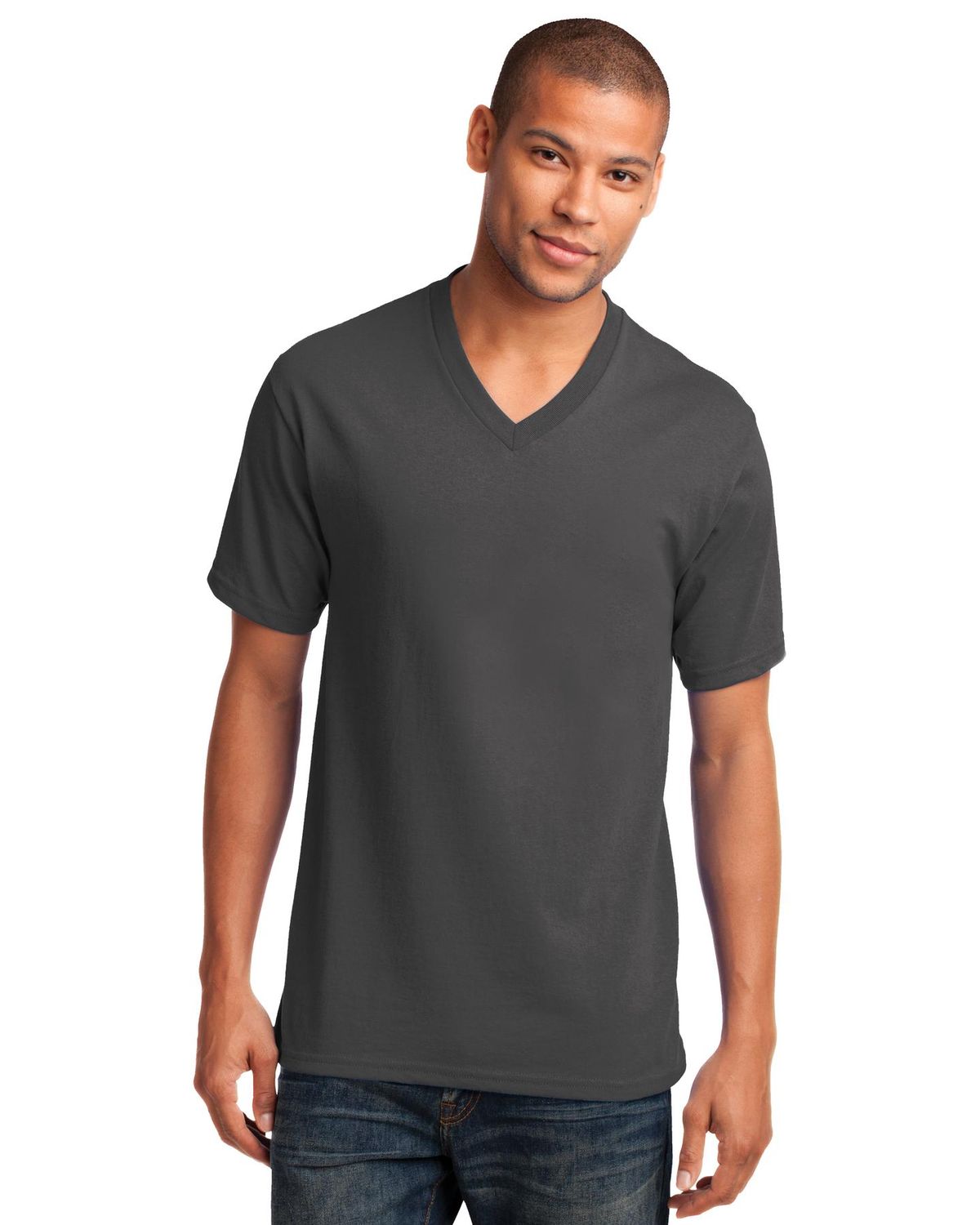 'Port & Company PC54V Men's V-Neck T-Shirt'
