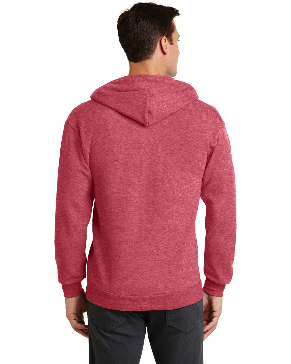 'Port & Company PC78ZH Men's Core Fleece Full Zip Hooded Sweatshirt'