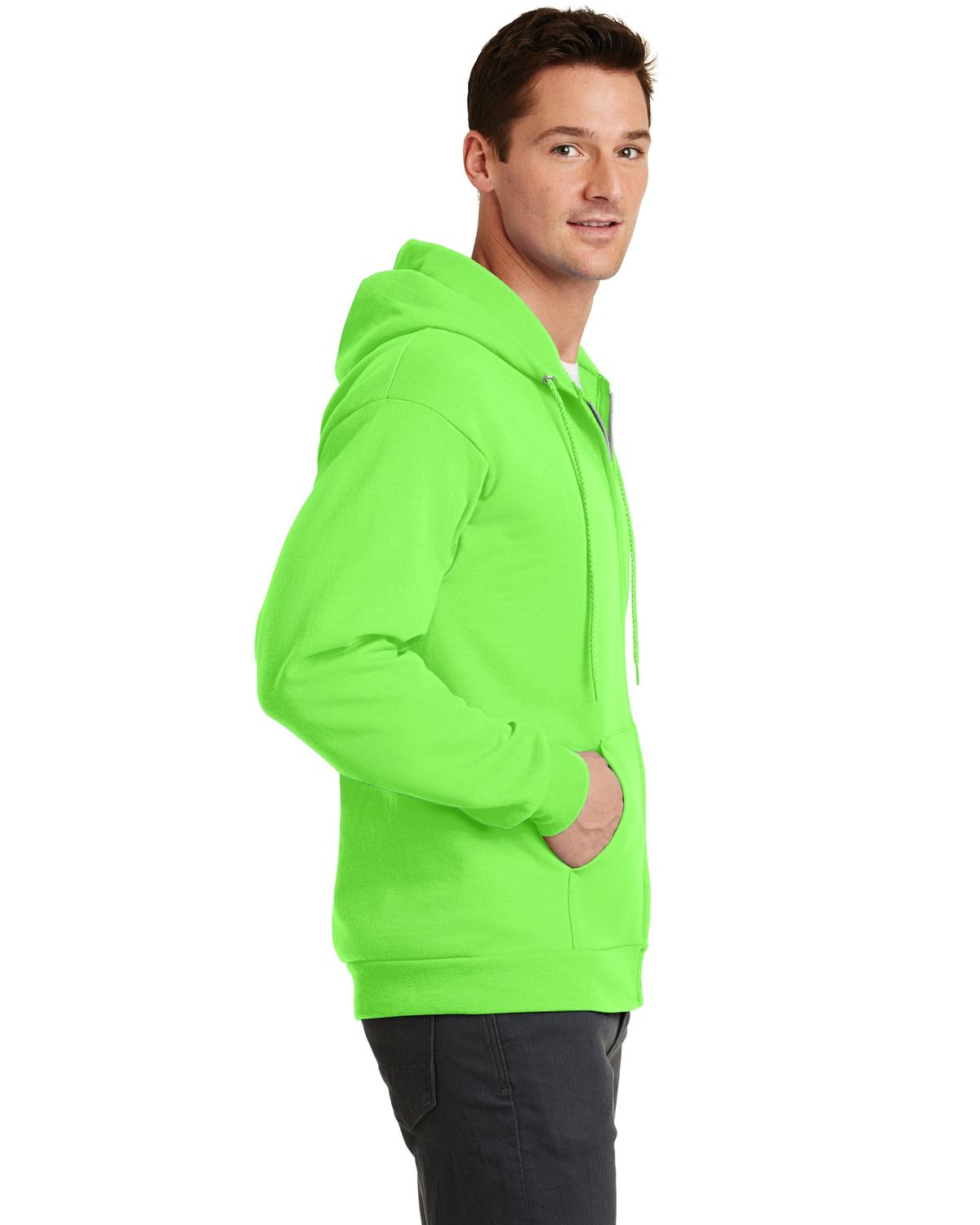 'Port & Company PC78ZH Core Fleece Full Zip Hooded Sweatshirt'
