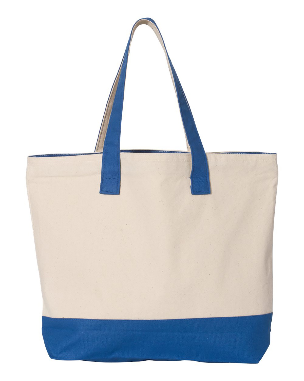 'Q-Tees Q1300 Canvas Zipper Tote'