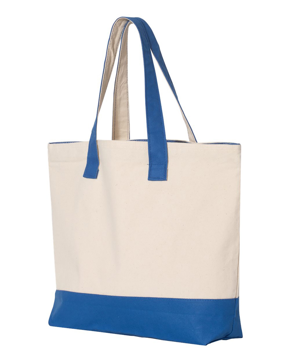 'Q-Tees Q1300 Canvas Zipper Tote'