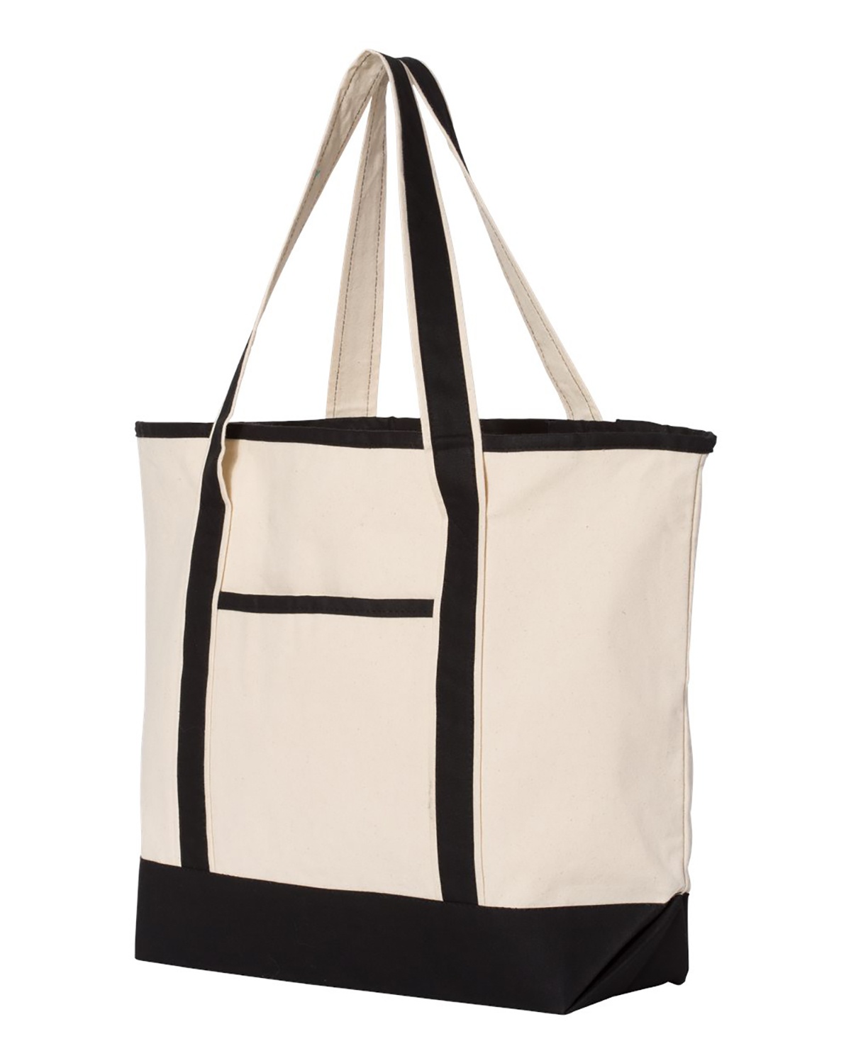 Q-Tees Q1500 Large Canvas Deluxe Tote-Veetrends.com