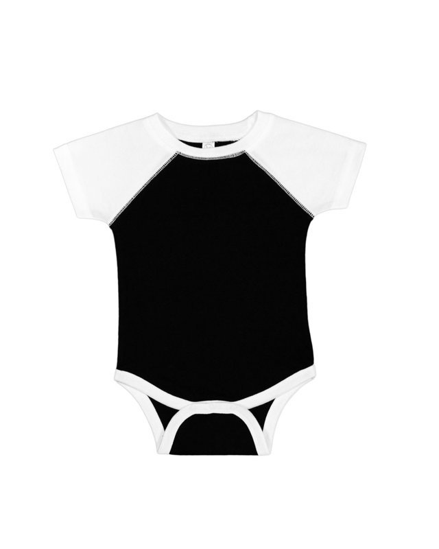 'Rabbit Skins RS4430 Infant's Baseball Fine Jersey Bodysuit'