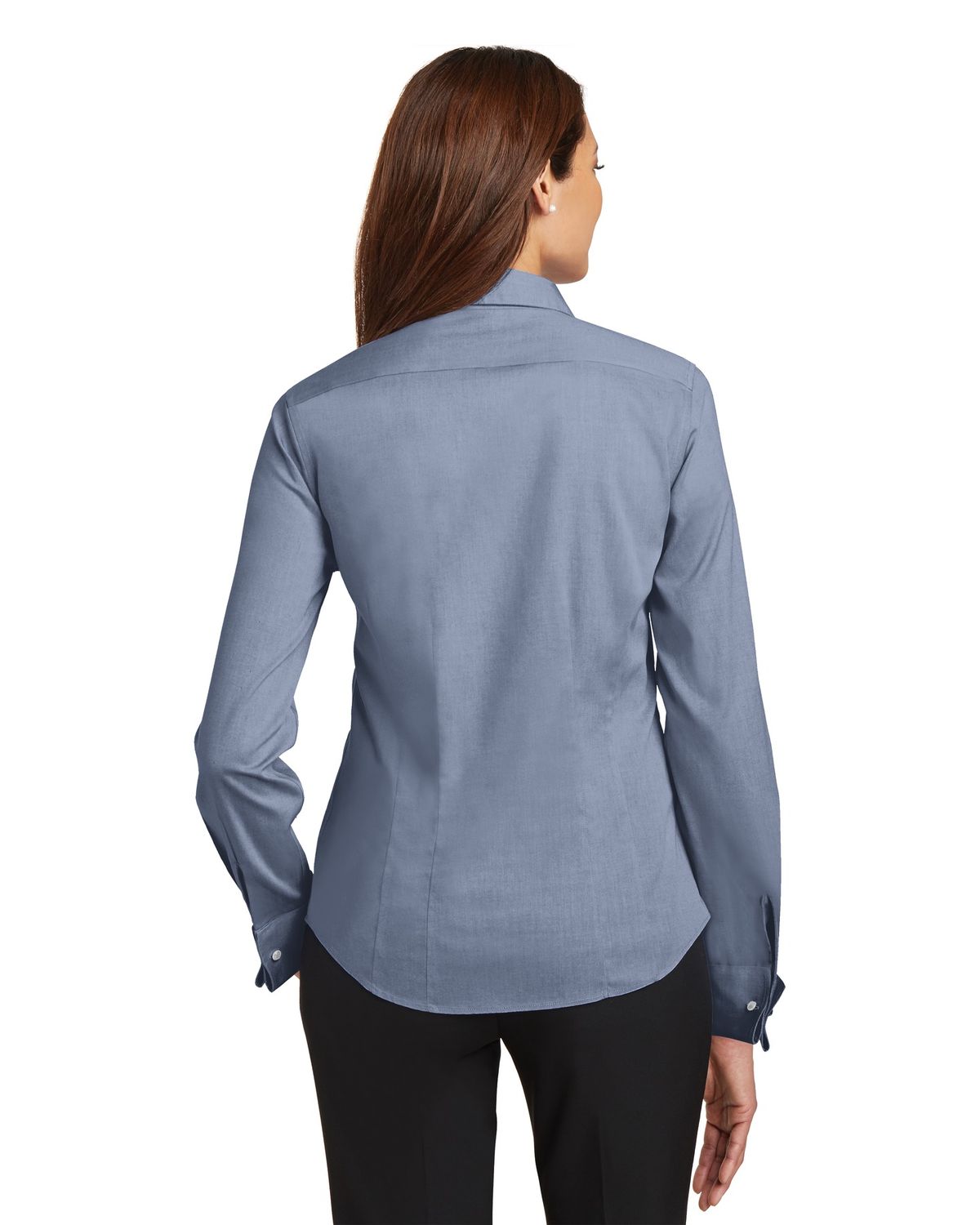 'Red House RH63 Ladies French Cuff Non Iron Pinpoint Oxford Dusk Shirt'