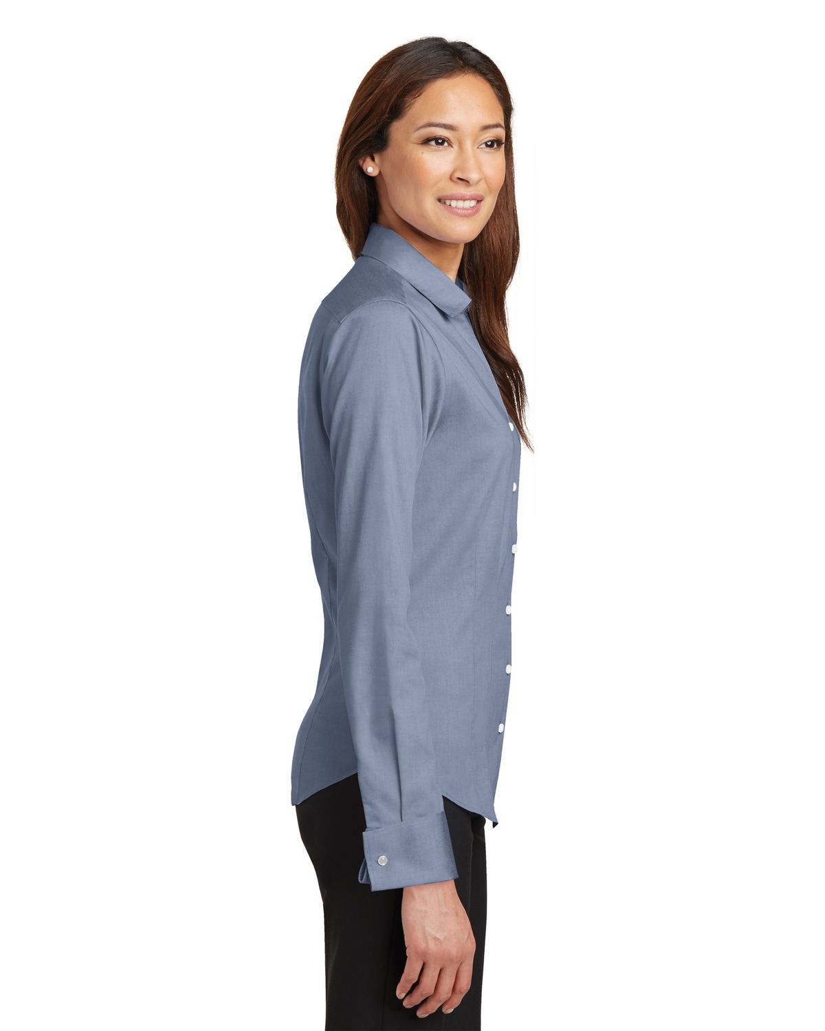'Red House RH63 Ladies French Cuff Non Iron Pinpoint Oxford Dusk Shirt'
