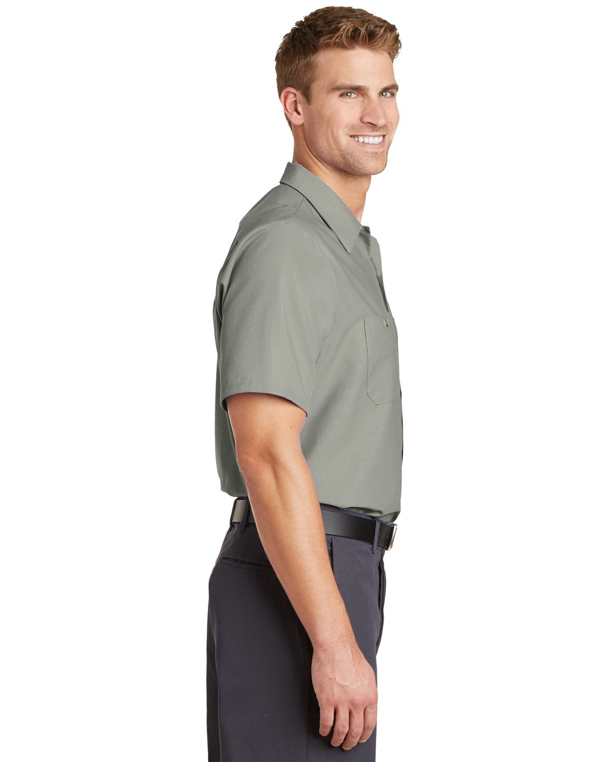 'Red Kap SP24L Short Sleeve Work Shirt Long Size'
