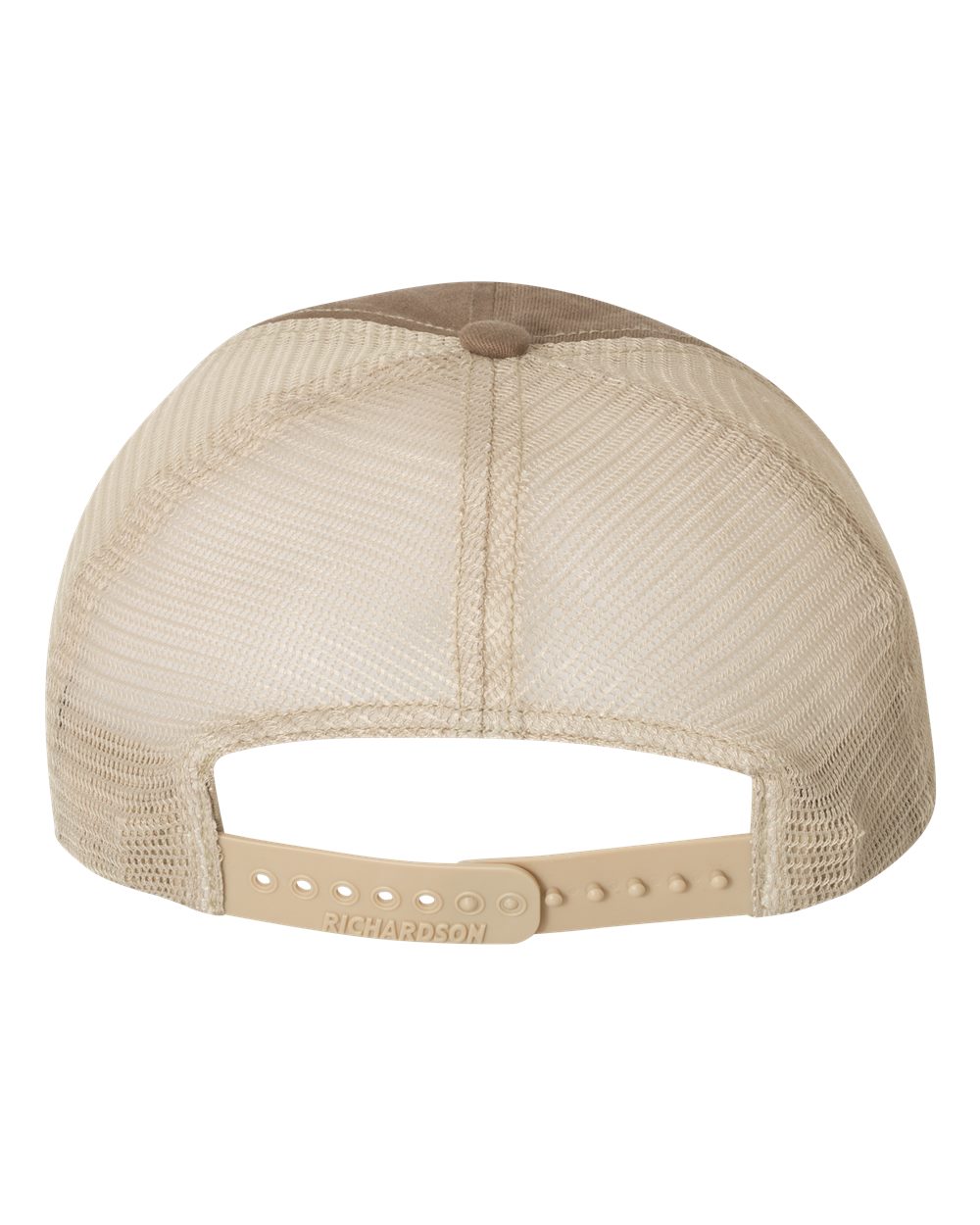 Richardson Washed Cotton Cap - Adjustable Snapback, Mesh Back, Low Profile - View #10
