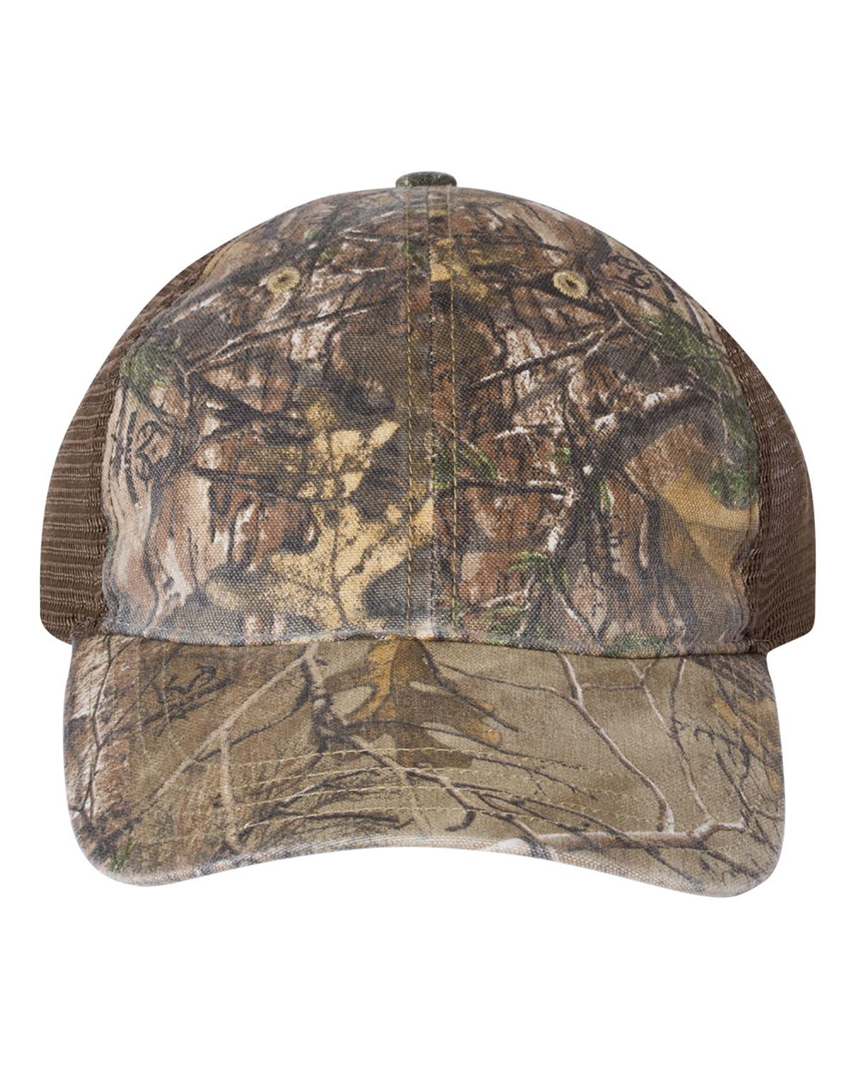 'Richardson 111p Youth Camo Washed Trucker Cap'