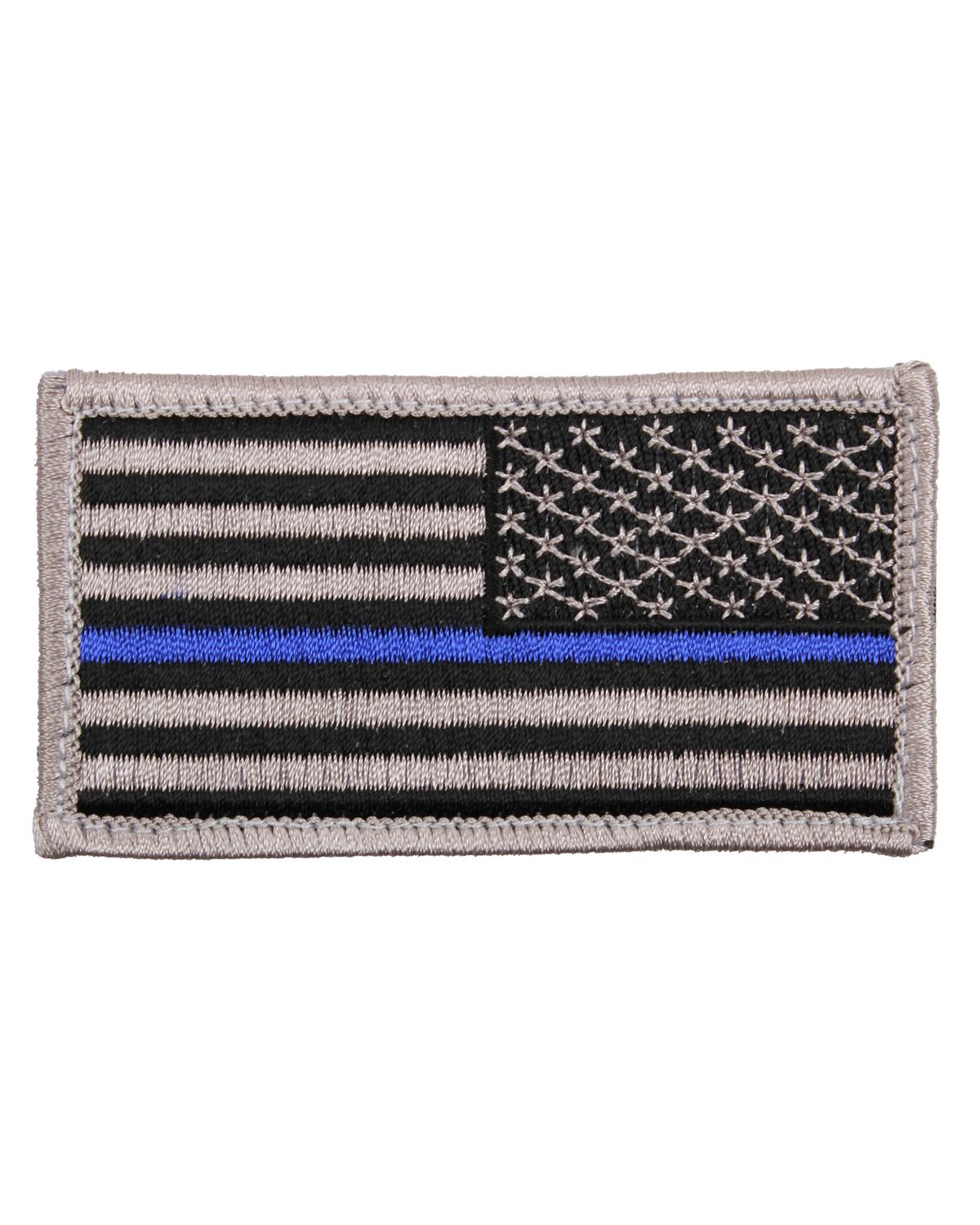 'Rothco 1179  Thin Blue Line Police U.S. Flag Patch - Hook Back'