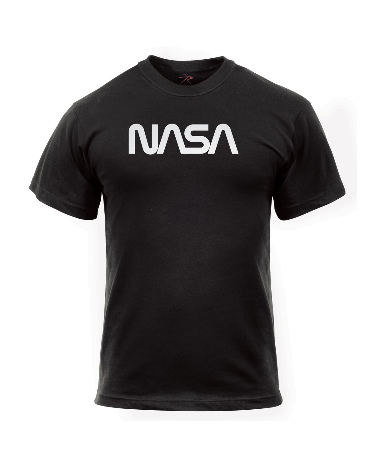 'Rothco 2144  Authentic NASA Worm Logo T-Shirt - Black'