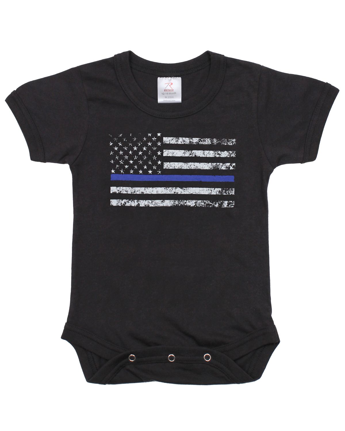 'Rothco 2273 Infant Thin Blue Line One-Piece Bodysuit'